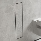 HANSGROHE 56060670 XtraStoris Rock Recessed Toilet Brush Holder with Shelf & Tileable Door - Matte Black
