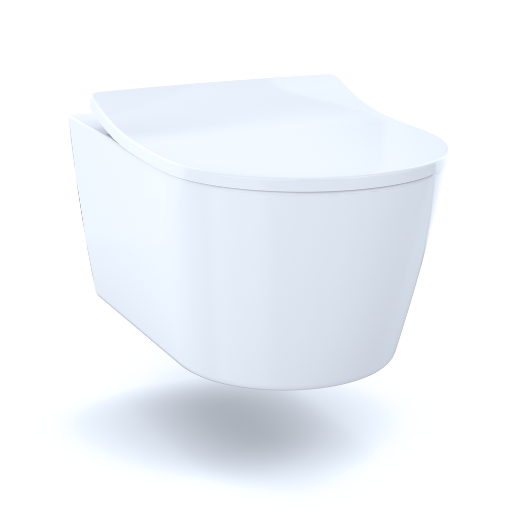 TOTO CWT447247CMFG#WH Rp Wall-Hung D-Shape Toilet And Duofit In-Wall 1.28 And 0.9 Gpf Dual-Flush Tank System With Copper Supply - White Matte