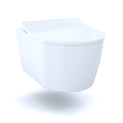 TOTO CT447CFG#01 Rp Wall-Hung Contemporary D-Shape Dual Flush 1.28 And 0.9 Gpf Toilet With Cefiontect - Cotton White