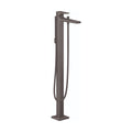 HANSGROHE 32532341 Metropol Freestanding Tub Filler Trim with Lever Handle and 1.75 GPM Handshower - Brushed Black Chrome