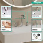 HANSGROHE 73332001 Tecturis S Widespread Faucet 150, 1.2 GPM - Chrome