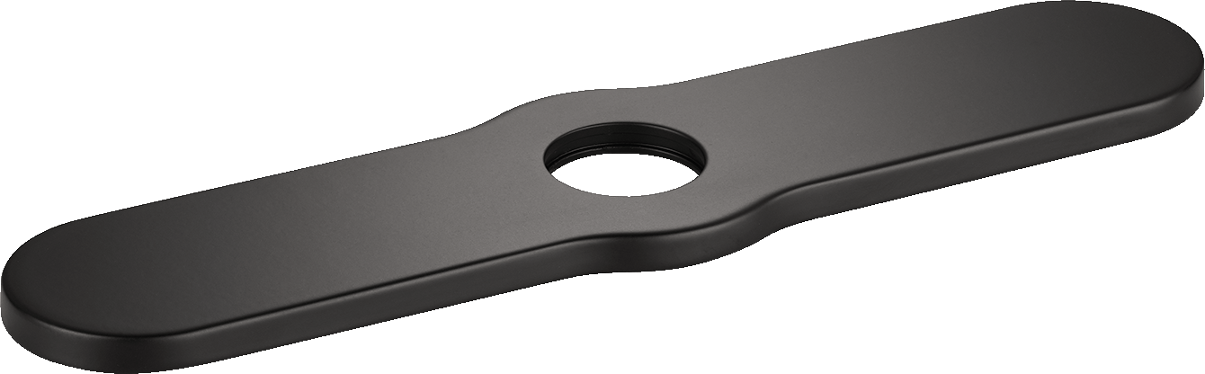 HANSGROHE 04797670 Joleena Base Plate for Single-Hole Kitchen Faucets, 10" - Matte Black