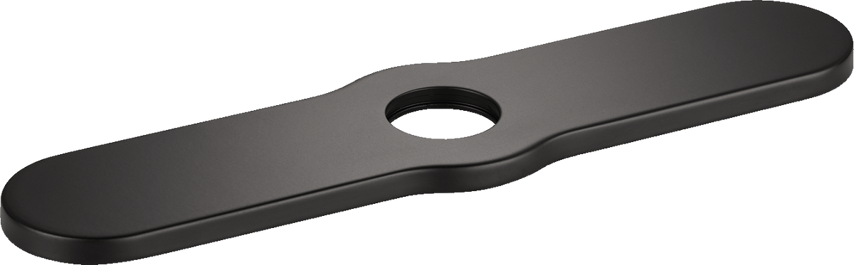 HANSGROHE 04797670 Joleena Base Plate for Single-Hole Kitchen Faucets, 10" - Matte Black