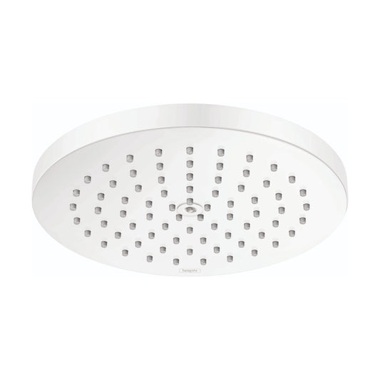 HANSGROHE 26928701 Raindance S Showerhead 180 1-Jet PowderRain, 2.5 GPM - Matte White