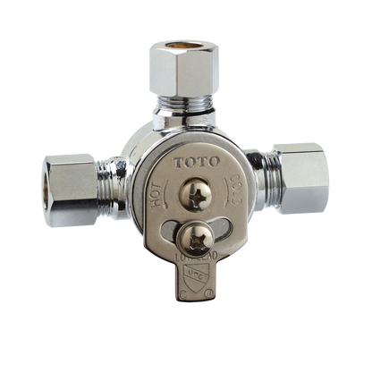TOTO TEL133-D20E#CP Helix Wall-Mount Ecopower 0.35 Gpm Electronic Touchless Sensor Bathroom Faucet - Polished Chrome
