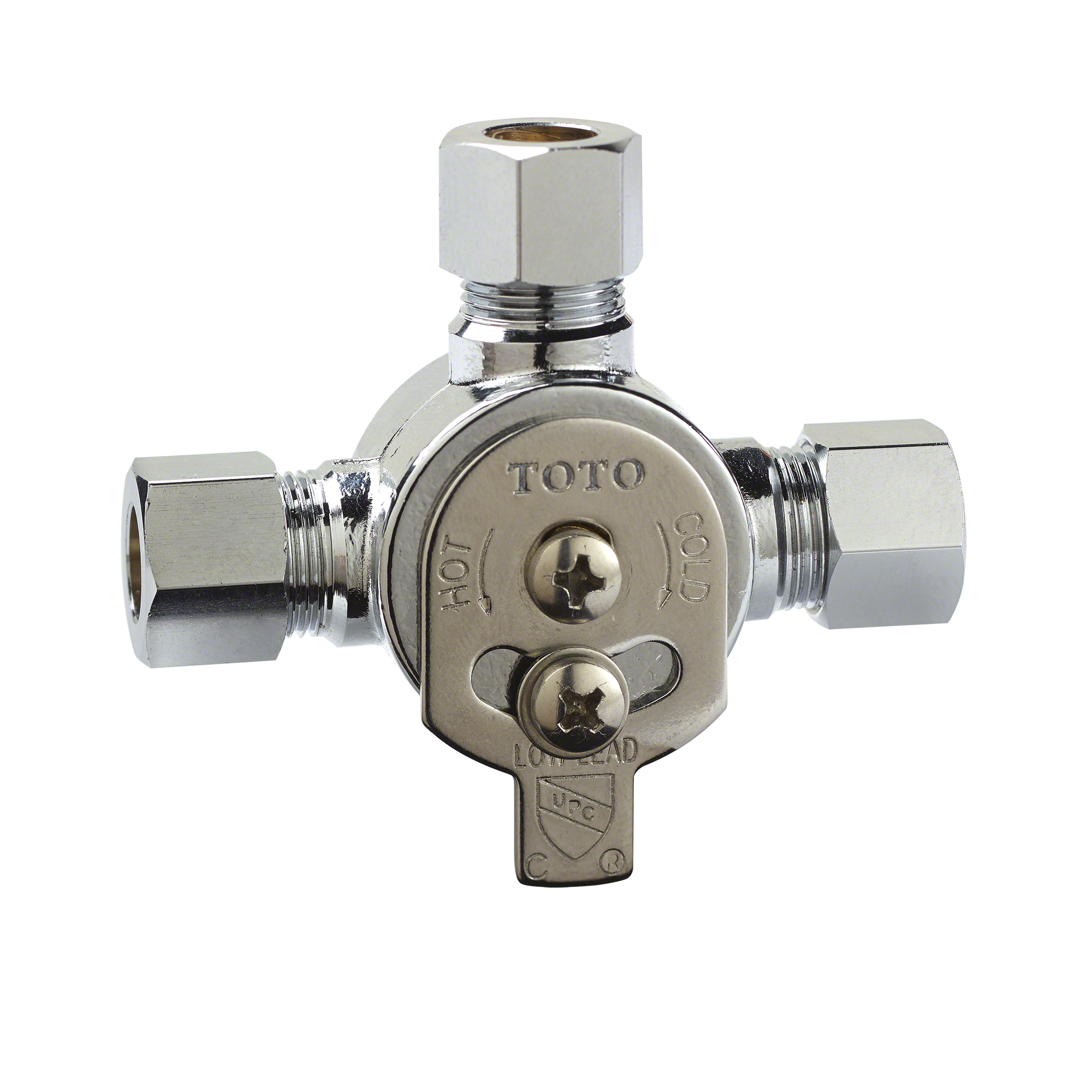 TOTO TEL113-D20EM#CP Helix Ecopower 0.35 Gpm Electronic Touchless Sensor Bathroom Faucet With Mixing Valve - Polished Chrome