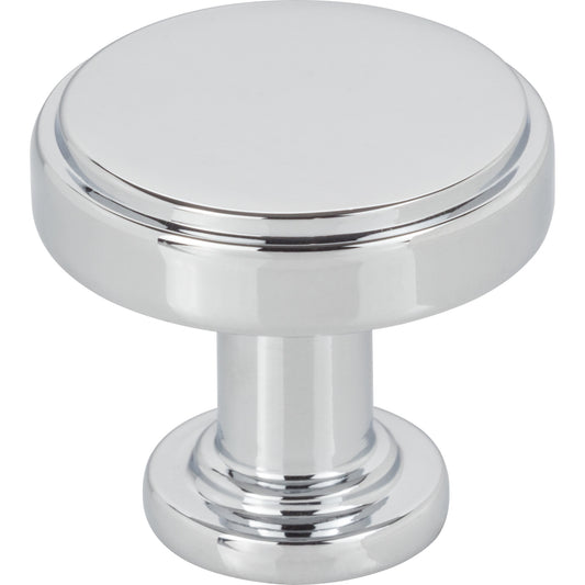 JEFFREY ALEXANDER 171PC Richard 1-1/4" Diameter Round Knob - Polished Chrome