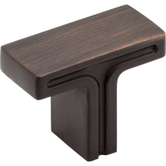 JEFFREY ALEXANDER 867DBAC Anwick 1-3/8" Length Bar Knob - Brushed Oil Rubbed Bronze