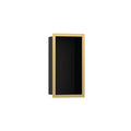 HANSGROHE 56095990 XtraStoris Individual Wall Niche Matte Black with Design Frame 12"x 6"x 4" - Polished Gold Optic