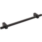 JEFFREY ALEXANDER 698-192MB Larkin Knurled Ends 192 mm Center-to-Center Bar Pull - Matte Black