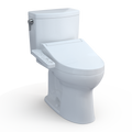 TOTO MW4543074CUFG#01 Washlet+ Drake Ii 1G Two-Piece Elongated 1.0 Gpf Toilet And Washlet+ C2 Bidet Seat - Cotton White