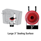 TOTO THU500S Replacement Flapper For Select Toto 3 Inch Flush Valve Tanks -