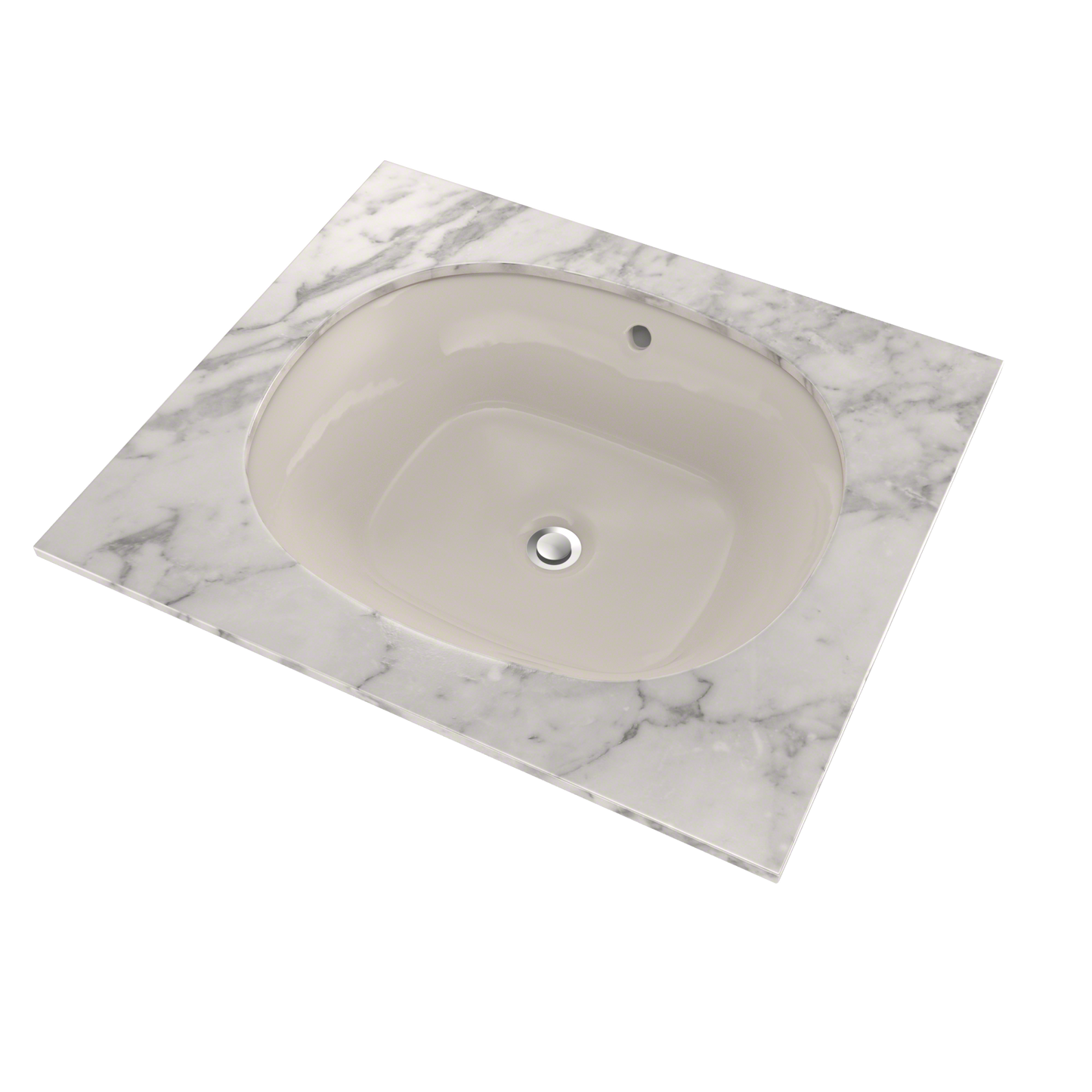 TOTO LT483G#12 Maris 17-5/8" x 14-9/16" Oval Undermount Bathroom Sink with CEFIONTECT , Sedona Beige