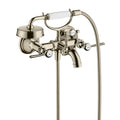 AXOR 16556831 Montreux 2-Handle Wall-Mounted Tub Filler with Lever Handles and 1.8 GPM Handshower - Polished Nickel