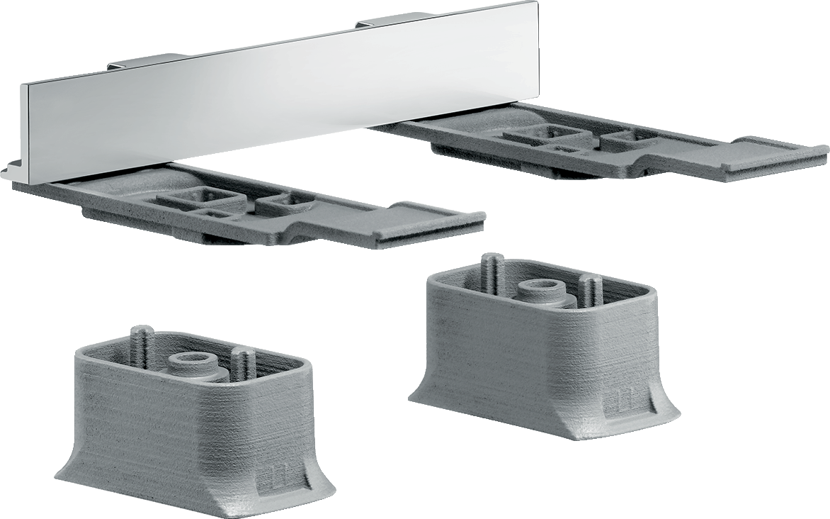AXOR 42870830 Universal SoftSquare Adapter Set - Polished Nickel