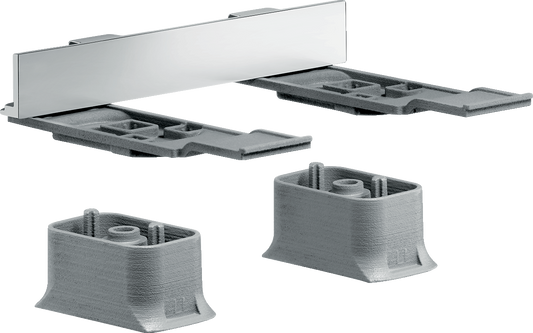 AXOR 42870830 Universal SoftSquare Adapter Set - Polished Nickel