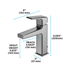 TOTO TLG10301U#CP Gb Series 1.2 Gpm Single Handle Bathroom Sink Faucet With Comfort Glide Technology And Drain Assembly - Polished Chrome