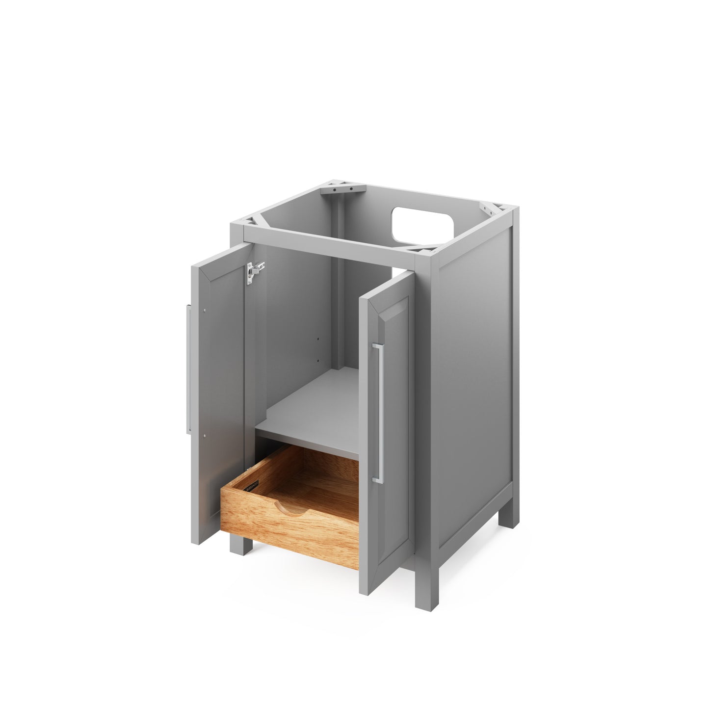 JEFFREY ALEXANDER VN2CAD-24-GR-NT 24" Grey Cade Vanity - Grey