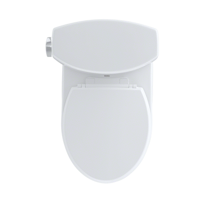 TOTO CST453CEFRG#01 Drake Ii Two-Piece Round 1.28 Gpf Universal Height Toilet With Cefiontect And Right-Hand Trip Lever - Cotton White