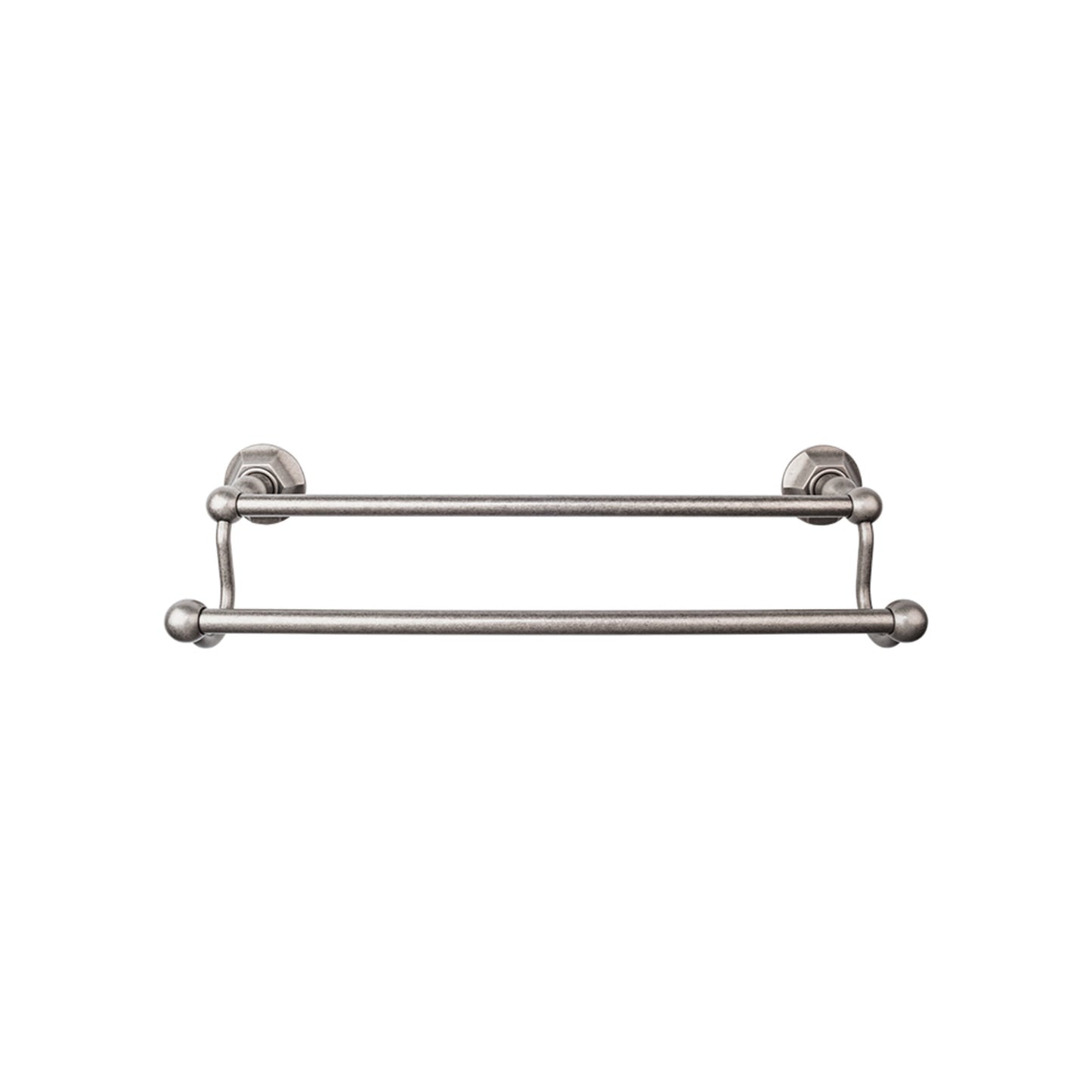 TOP KNOBS ED11APB TOP BATH (R) Edwardian Bath Double 32 1/2" Wall Mounted Towel Bar - Antique Pewter