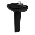 TOTO LPT241.4#51 Supreme Oval Basin Pedestal Bathroom Sink For4 Inch Center Faucets - Ebony