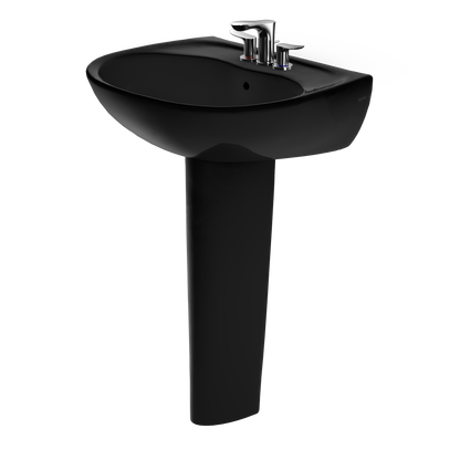 TOTO LPT241.4#51 Supreme Oval Basin Pedestal Bathroom Sink For4 Inch Center Faucets - Ebony