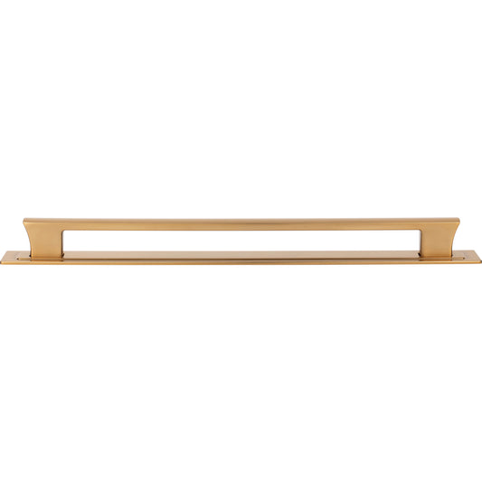 ATLAS A6007-WB Zander 12" Center to Center Bar Pull - Warm Brass