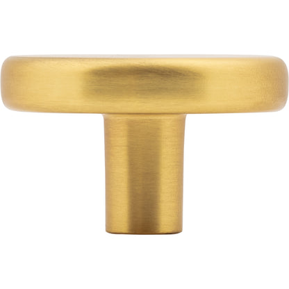 ELEMENTS 105L-BG Gibson 1-5/8" Diameter Mushroom Knob - Brushed Gold