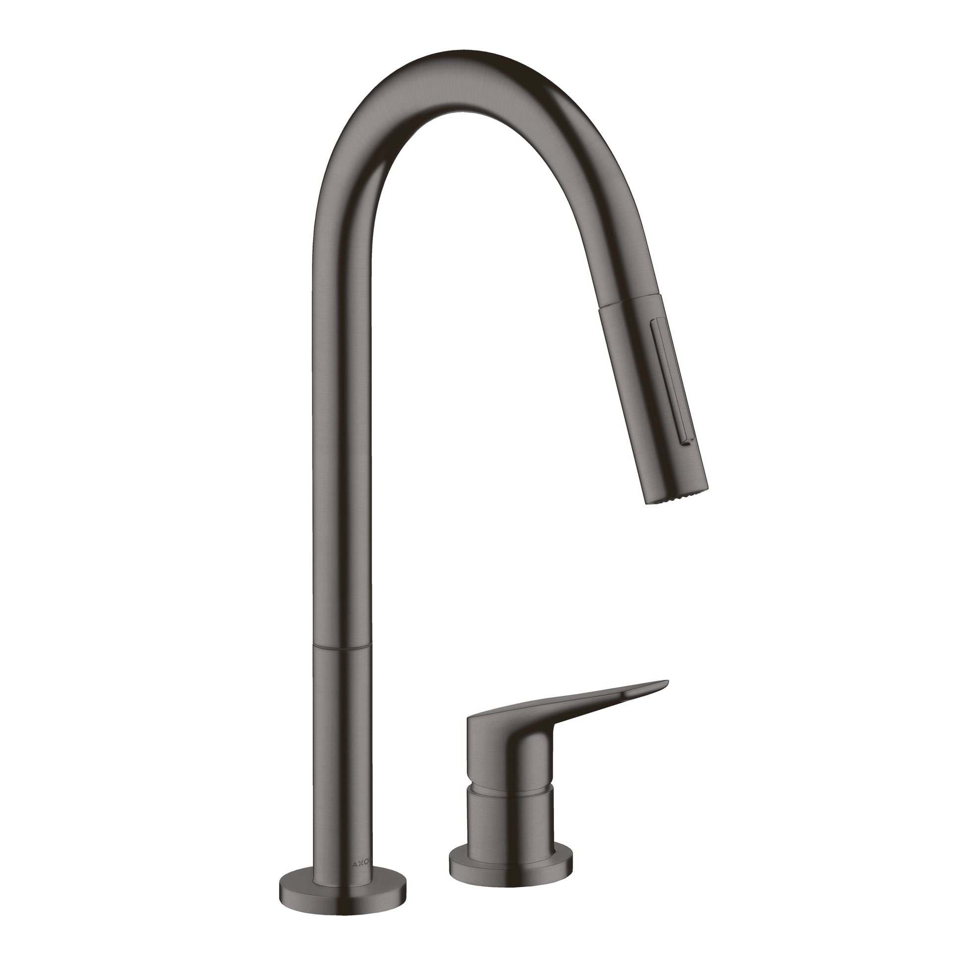 AXOR 34822341 Citterio M 2-Hole Single-Handle Kitchen Faucet 2-Spray Pull-Down, 1.75 GPM - Brushed Black Chrome