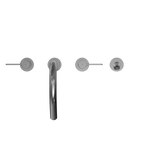 TOTO TBG11202UA#CP Gf Two Lever Handle Deck-Mount Roman Tub Filler Trim With Handshower - Polished Chrome