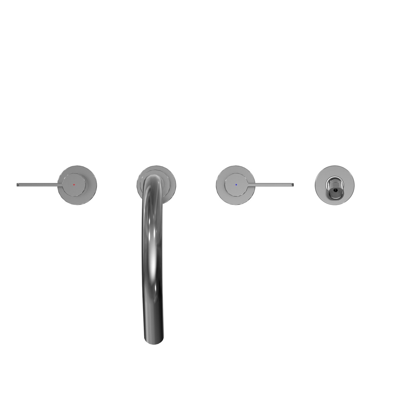 TOTO TBG11202UA#CP Gf Two Lever Handle Deck-Mount Roman Tub Filler Trim With Handshower - Polished Chrome