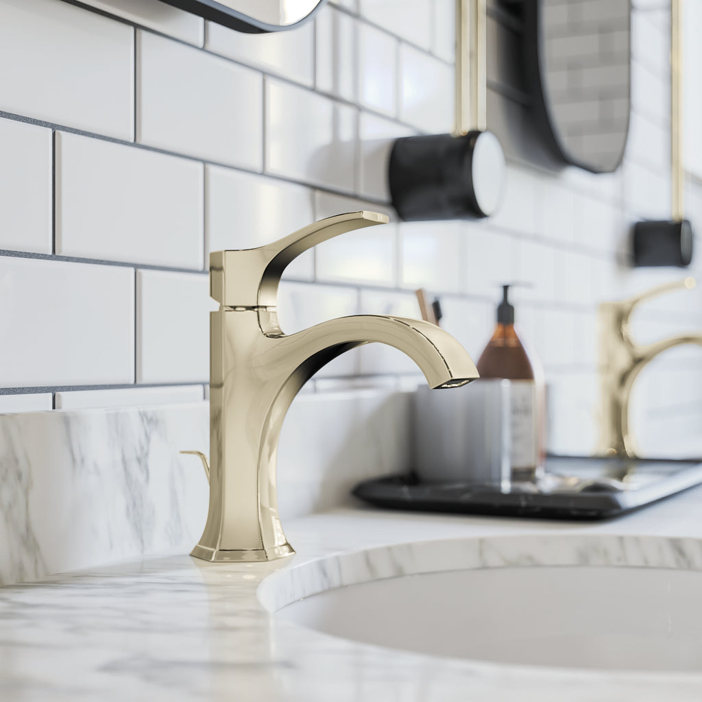 HANSGROHE 04810830 Locarno Single-Hole Faucet 110 with Pop-Up Drain, 1.2 GPM - Polished Nickel