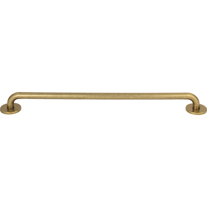 ATLAS A606-UB Dot 12" Center to Center Bar Pull - Vintage Brass