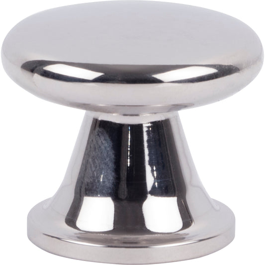 ATLAS A969-PS Burbank 1 1/8" Length Round Knob - Polished Stainless Steel