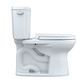 TOTO MS454124CEFG#01 Drake II Two-Piece Elongated 1.28 GPF Universal Height Toilet with CEFIONTECT and SS124 SoftClose Seat , Cotton White