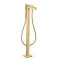 AXOR 39471251 Citterio Freestanding Tub Filler Trim with 1.75 GPM Handshower- Rhombic Cut - Brushed Gold Optic