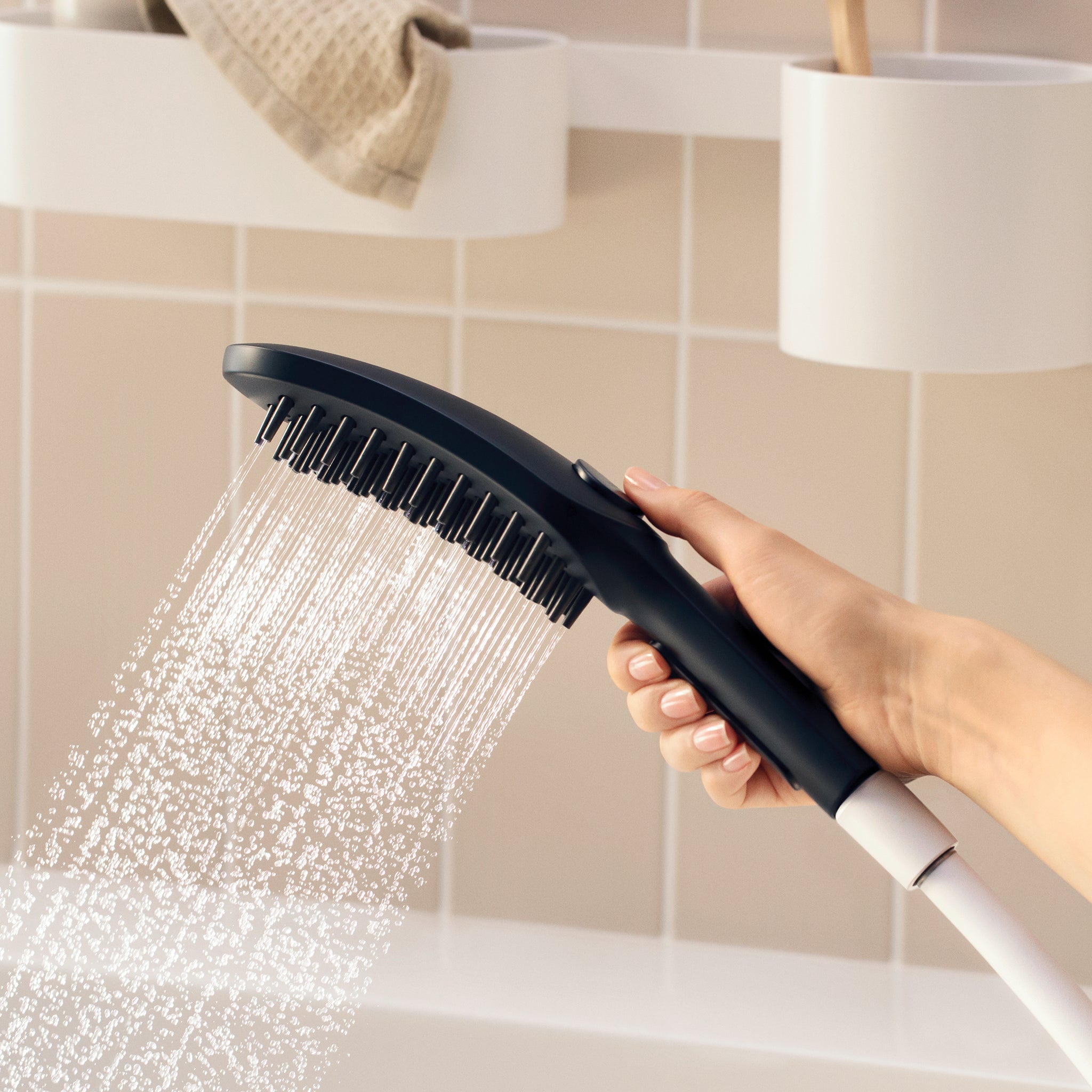 HANSGROHE 04973670 Dog Shower Dog Shower + Quick Connect, 3-Spray, 1.75 GPM, - Black