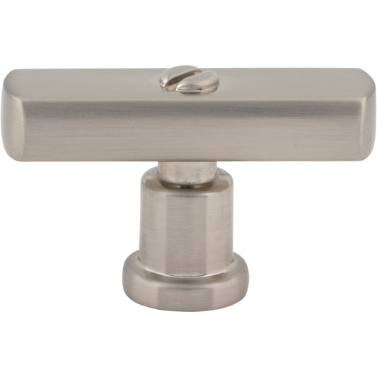 ATLAS A981-BRN Everitt 2" Length Bar Knob - Brushed Nickel