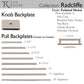 TOP KNOBS TK3280PN Radcliffe Knob Backplate - Polished Nickel