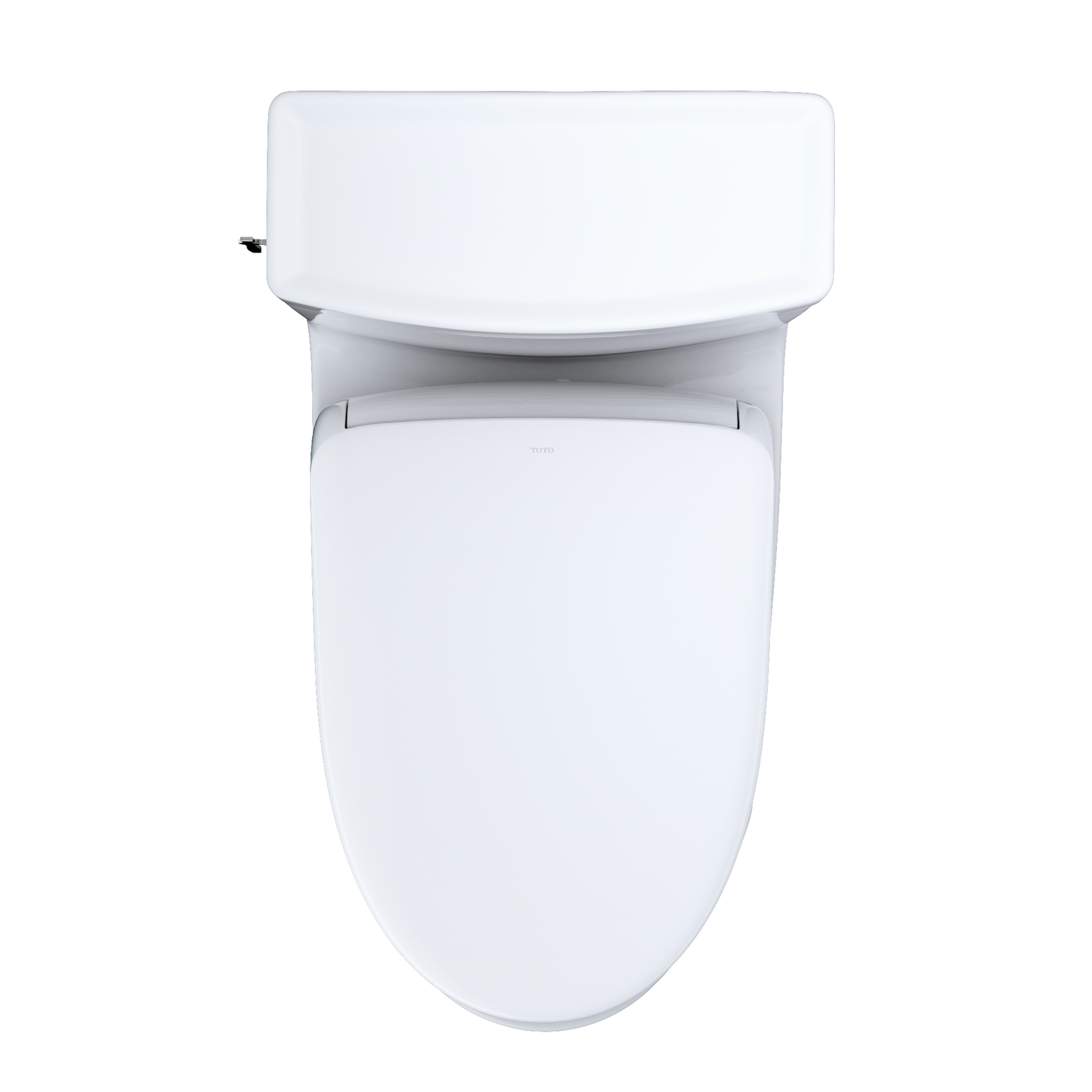 TOTO MW6264726CEFG#01 WASHLET+ Aimes One-Piece Elongated 1.28 GPF Toilet and Contemporary WASHLET S7 Contemporary Bidet Seat , Cotton White