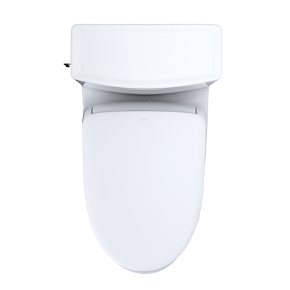 TOTO MW6264726CEFGA#01 Washlet+ Aimes One-Piece Elongated 1.28 Gpf Toilet With Auto Flush S7 Contemporary Bidet Seat - Cotton White