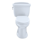 TOTO CST754EF#01 Eco Dartmouth Two-Piece Elongated 1.28 GPF Universal Height Toilet , Cotton White