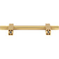 JEFFREY ALEXANDER 698-96BG Larkin Knurled Ends 96 mm Center-to-Center Bar Pull - Brushed Gold