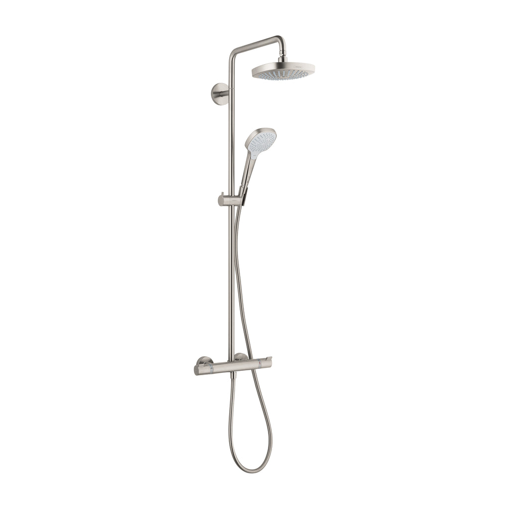 HANSGROHE 04698821 Croma Select E Showerpipe 180 2-Jet, 1.8 GPM - Brushed Nickel