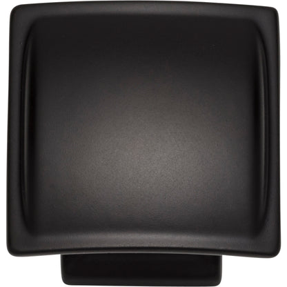 JEFFREY ALEXANDER 435MB Annadale 1-1/4" Length Square Knob - Matte Black