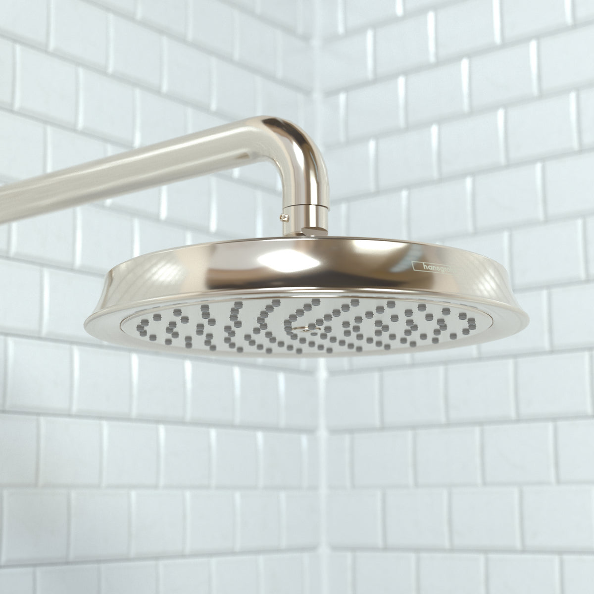 HANSGROHE 28421831 Raindance Classic Showerhead 180 1-Jet, 2.5 GPM - Polished Nickel