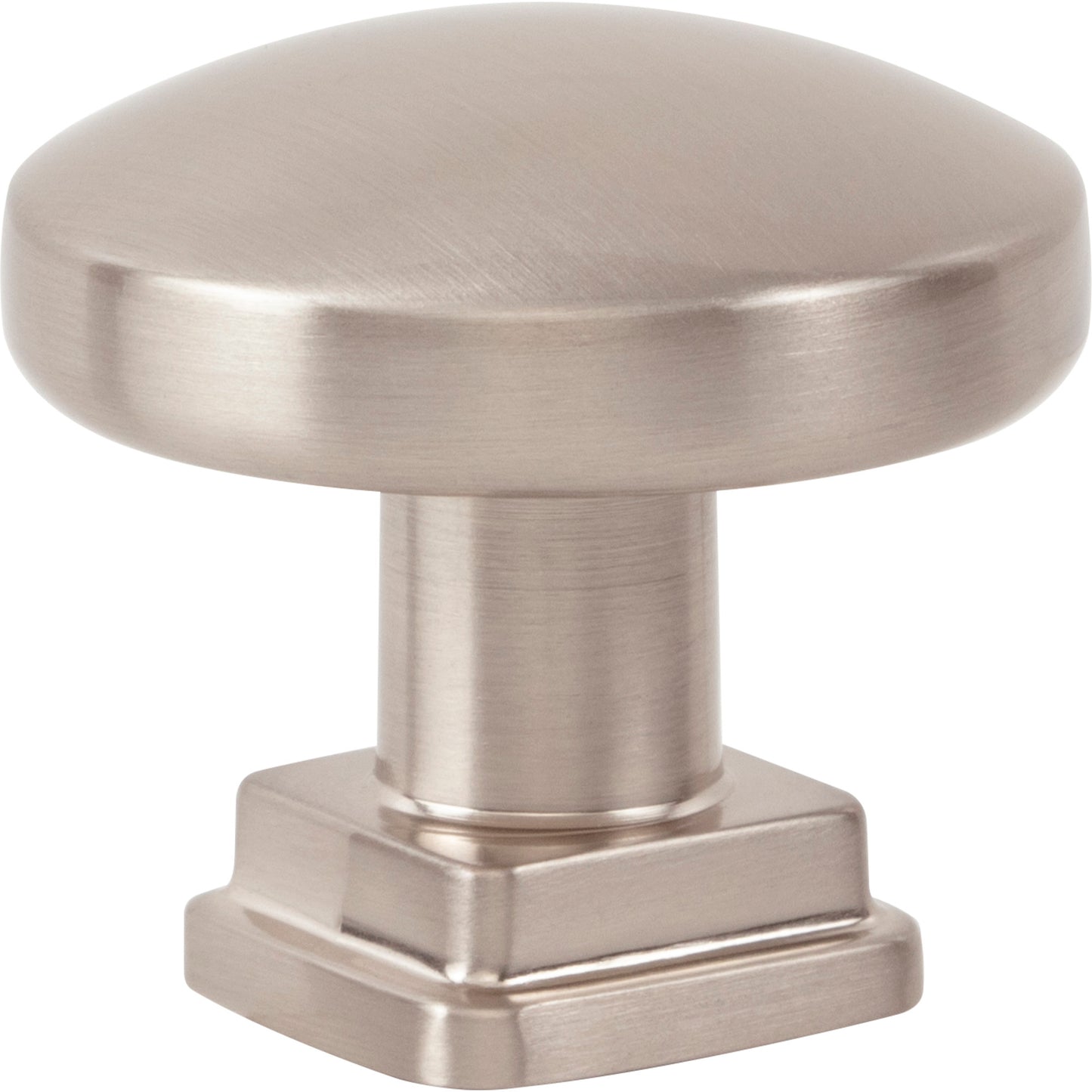 ATLAS A6021-BRN Kimberton 1 1/4" Length Round Knob - Brushed Nickel