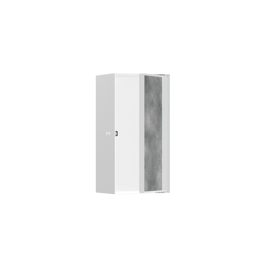 HANSGROHE 56088700 XtraStoris Rock Wall Niche with Tileable Door 12"x 6"x 5.5" in Matte White