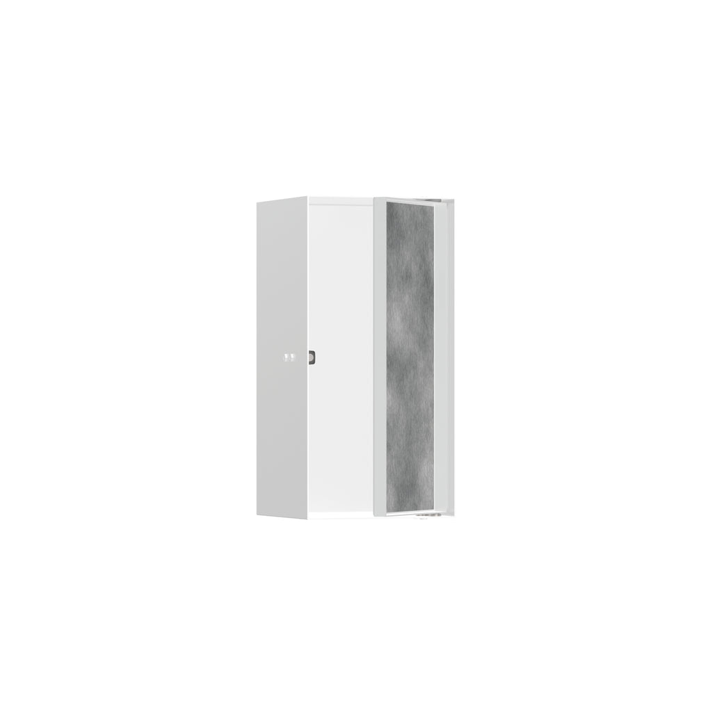 HANSGROHE 56088700 XtraStoris Rock Wall Niche with Tileable Door 12"x 6"x 5.5" - Matte White