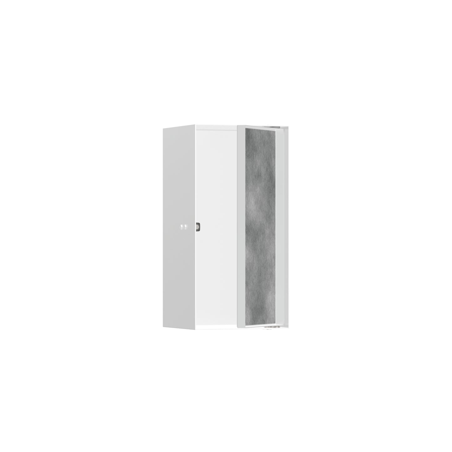 HANSGROHE 56088700 XtraStoris Rock Wall Niche with Tileable Door 12"x 6"x 5.5" - Matte White